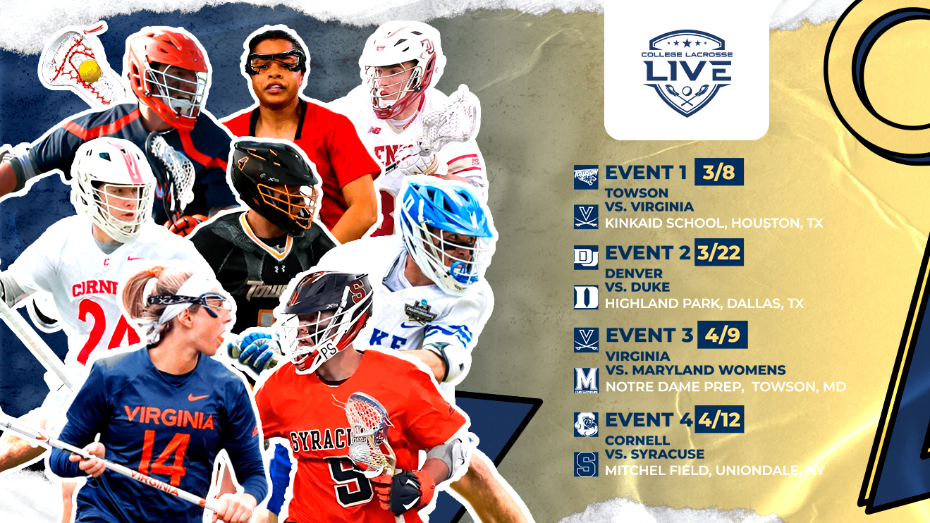 Cornell vs. Syracuse to Compete for Crown of New York in the 2025 College Lacrosse Live Series at Mitchel Field in Uniondale, NY